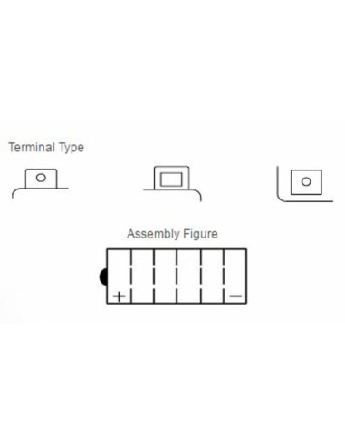 Batterie YUASA conventionnelle sans pack acide - YB12C-A