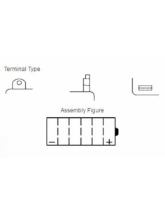 Batterie YUASA conventionnelle sans pack acide - YB7L-B 2